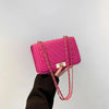 Fashionable Mini Quilted Embossed Chain Shoulder Bag Simple And Versatile Diagonal Crossbody Bag For Women Square Handbag