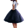 Multi-layer Tulle Tutu Skirts Fuchsia 6 Layers Fluffy Petticoat Underskirt Princess Ball Gown Women Halloween Party Skirt