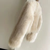 Spring and Autumn Korean Chic Polo Collar Loose Fur Coat Women Clothing Winter Coat Faux Fox Fur Plush Short Jackets Women Tops