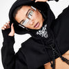 Futuristic Narrow Visor women Sunglasses Laser Eyeglasses Personality Mirrored Lens Eyewear Glasses integrated Men sun glasses