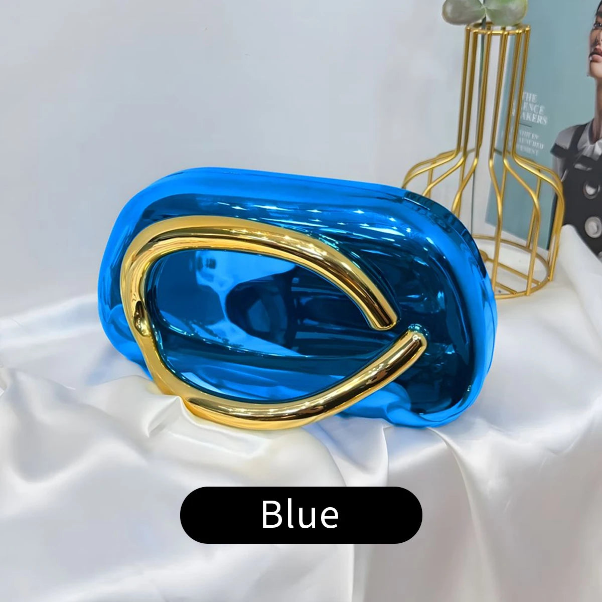 Mode Elegante Metallverschluss Boxförmige Umhängetaschen Damen Abendtaschen Hochzeit Mini Damen Geldbörse Party Niedliche Geldbörse Clutch