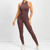 2025 Gepolstertes tiefes V-Damen-Trainingsanzug Yoga-Set Einteiliger Jumpsuit Workout Scrunch Legging Sport Fitness Studio Active Suit Trainingsbekleidung XP301