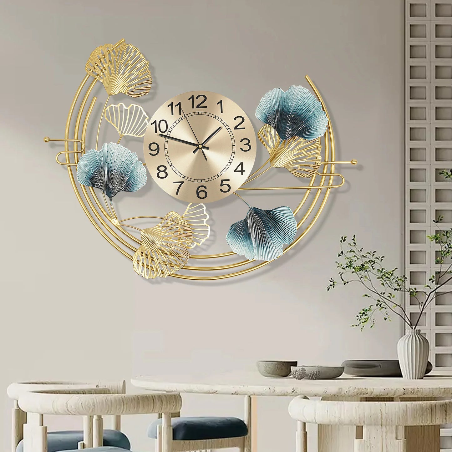 Wanduhr für Wohnzimmerdekoration 67*52cm Dekorative Wanduhr, Große Wanduhr