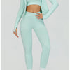 SWELTERING 2/3PCS Seamless Yoga Set Gym Clothes Sportswear Fitness Suits Women Workout Bra Crop Top Long Sleeve Sports Suits