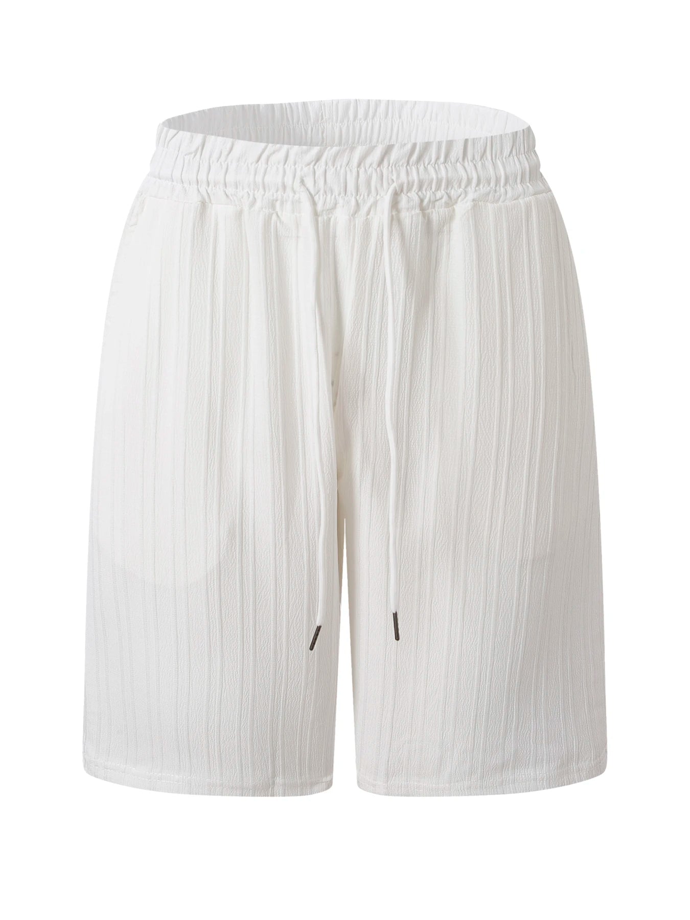 New style summer men's striped casual shirt comfortable loose stand collar short sleeve shorts beach suit fashion trend pullover
