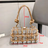 Abendtasche mit Strasssteinen, silberne, handgefertigte Handtasche mit Kristallbesatz für Damen, Geldbörsen und Handtaschen, luxuriöse Designer-Banketttasche