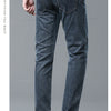 Frühlings Herren Hellblaue Slim Jeans Stylische Lässige Stretch Denim Hose Klassische Chinohose Rauchgrau