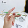 Retro Square Anti-Blue Light Glasses for Women Stylish Clear Frame Anti Radiation Glasses Transparent gafas de sol