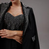 Customize Black Sequins Women Pants Suits Slim Fit Girls Blazer Set 3 Pieces Custom Made Jacket For Lady Party Prom Wedding Wear