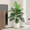 90-180cm Large Fake Palm Tree Artificial Tropical Plants Plastic Monstera Leaves Big OliveTree Foliage for Home Garden Decor