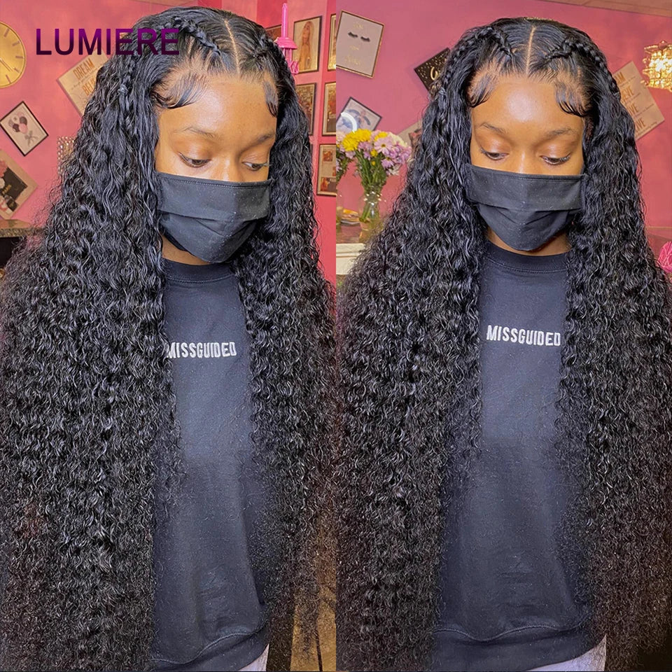 Deep Wave Human Hair Bundles 3/4 Bundles Deal Malaysian Hair Weaves 100% Rew Curly Human Hair Extensions 8-40 inch Virgin Hair
