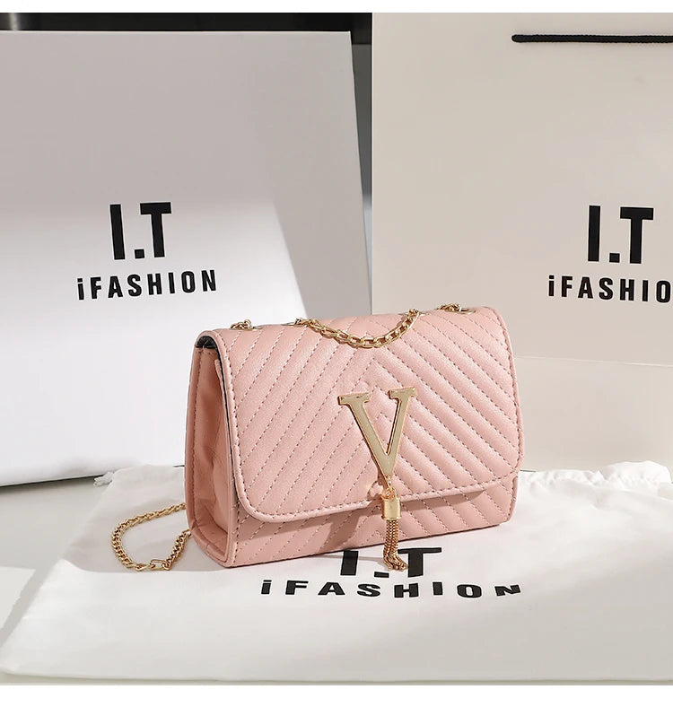 Embroidery Women Crossbody Bag Thread Luxury Handbag Shoulder Bags Brand Sequined Tassel Clutch Small Bag and Purse Party