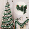 Weihnachten Grüne Zuckerrohr Bänder Girlande DIY Weihnachtsbaumschmuck Grüne Zuckerrohr Bänder Kranz Hängender Anhänger Haus Party Dekoration