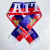 2026 Haiti  NorwayCountries Flag Scarf14x135cm Double-sided Printed Satin Haiti Flag Scarf Tassels Suitable for Football, Sports