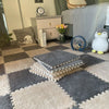 Eva-Schaumstoff-Puzzle-Teppich, weiche Plüsch-Kindermatte, Babyspielzeug, Baby-Spielmatte im Kinderzimmer, warmhaltende Spielmatte