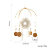 Baby Wooden Bed Bell Cartoon Rabbit Mobile Hanging Rattles Toy Hanger Crib Mobile Bed Bell Wood Toy Holder Arm Bracket Kid Gifts