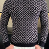 Herbst Winter Samt Strickpullover Herren Langarm Rundhalspullover Slim Fit Business Freizeit Strickwaren Tops Herrenbekleidung