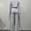 CM.YAYA Fashion Striped Splicing Women's Set Long Sleeve Sweatshirt and Sweat Pants Tracksuit 2024 Winter Two 2 Piece Set Outfit