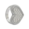 Full Micro Paved CZ Hollow Heart Ring High Quality Iced Out Bling Cubic Zirconia For Women Girlfriend Valentines Finger Jewelry