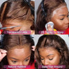 Chocolate Brown Straight 13x4 13x6 Hd Lace Frontal Wig Brazilian Colored T Part Human Hair Wigs For Women Preplucked 30 36 Inch