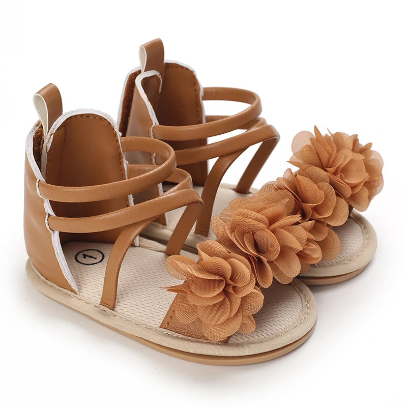 Sommer Coole Baby Mädchen Sandalen Mode Neugeborenen Sandale Idyllische Blume Weiche Anti-Rutsch Kleinkind Gummisohle Bequeme Schuhe