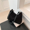 Canvas Wrinkle Bag for Women Shoulder Bags Pleated Bubbles Handbags Padded Casual Underarm Quilted Bag Tote Cloud Bag