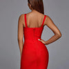2025 New Women Sexy Spaghetti Strap Rayon HL Elastic Celebrity Bandage Dress Bodycon Mini Club Evening Party Dresses Drop Ship