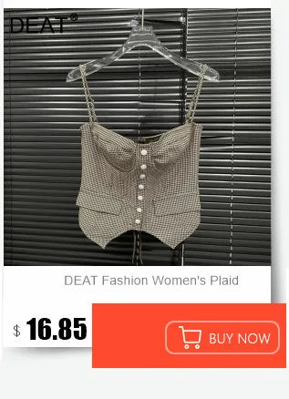 DEAT Fashion New Items Three-dimensional Flower Decoration Chest Pad Camisole For Women Fishbone Waist Sling Vest 11A04201