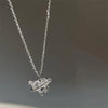 Y2K Rosa Planet Herz Zirkon Anhänger Halsketten Frauen Mode Ästhetische Schlüsselbeinkette Halskette Valentinstag Geschenk Party Schmuck