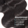 Brazilian Body Wave Bundles with 13x4 Lace Closure Real Human Hair Closure with 3 Bundles Weave Virgin Hair Natural Black Color