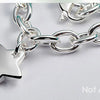 DOTEFFIL 925 Sterling Silver Star Pendant 18 Inch Chain Necklace For Woman Wedding Engagement Fashion Jewelry