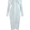 Wmstar Women Dress Long Sleeve Knitted New Fashion Elegant Bodycon Ladies Sexy Bodycon Party Long New Maxi Dresses Dropshipping