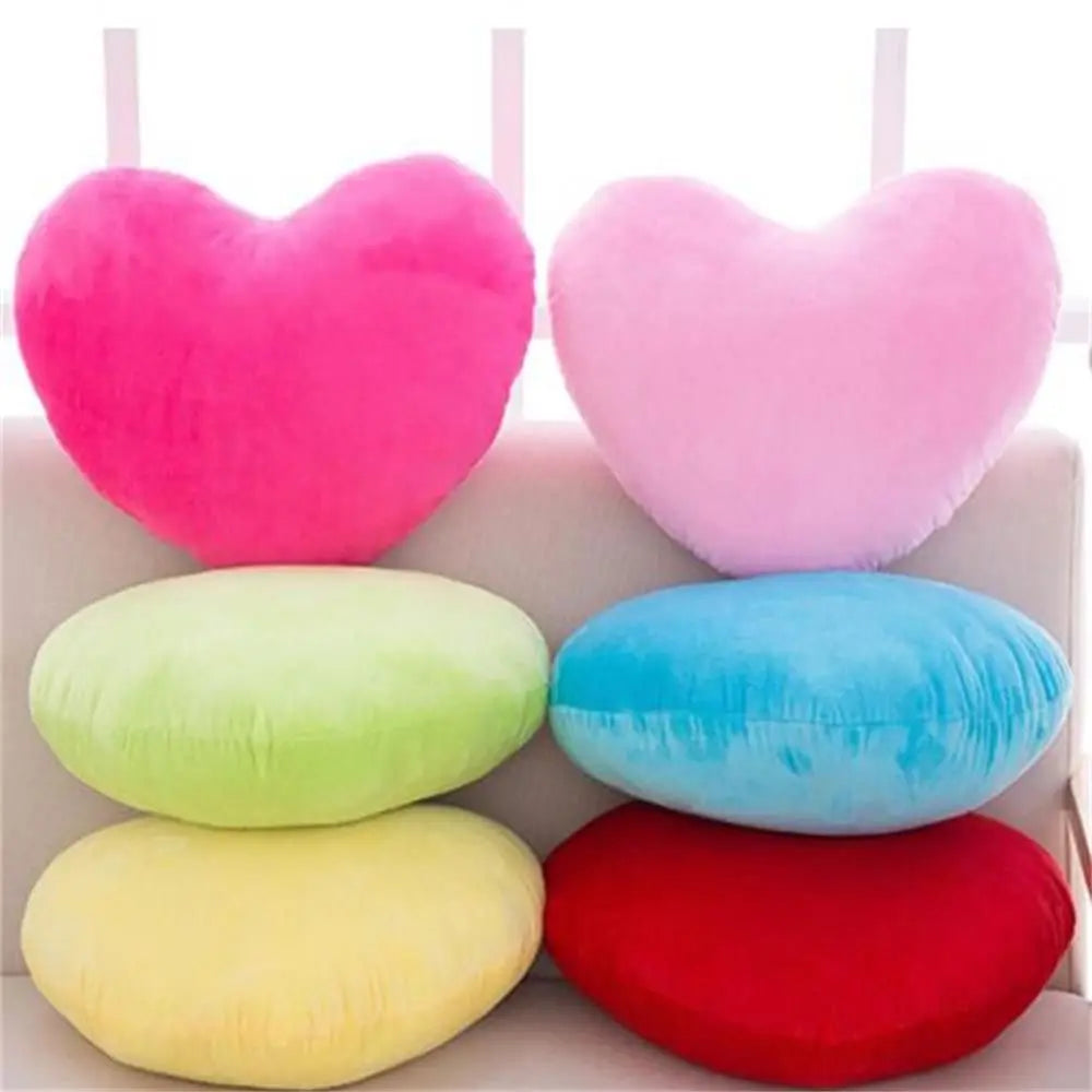15//20cm Rosa weiches Kissen Rot Herzform Kissen Plüsch Kissen Valentinstag Wurfkissen Baumwollkissen Heimdeko Liebhaber Geschenk