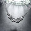 925 Sterling Silver elegant Grape beads Bracelet necklace earrings Jewelry set for women Fashion Party wedding accessories Gifts