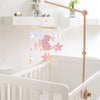Baby-Kinderbett-Mobile-Rassel-Spielzeug 0-12 Monate Säugling Weicher Filz Teddy Samt Rosa Bär Bettglocke Hängendes Spielzeug Halterung Babybett Mädchen Spielzeug