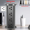 Motorized Lifting Pop Up Tower Power Outlet Hidden Mounted Kitchen Worktop USB Type C Socket with Speaker Wireless Charging