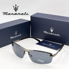 MASERATI Sunglasses New Fashion goggles Stylish Unframed Metal rimmed Shades for Men Women Cool Pose Trendy Design 10785