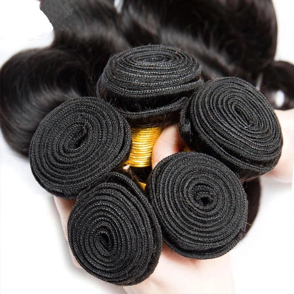 Brazilian Hair Weave Bundles Loose Body Wave 28 30 32" 1 3 4 Bundles Virgin Remy Human Hair Bundles Raw Hair Extensions Tissage