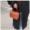 Solid Plaid Crossbody Bags For Women, Chain Decor Fashion Shoulder Bag Ladies Handbag For Daily Used