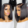 210% Density Vietname Super Double Drawn Bone Straight 13x4 Frontal Bob Wig with 100% Human Hair 613 Honey blond For Black Women
