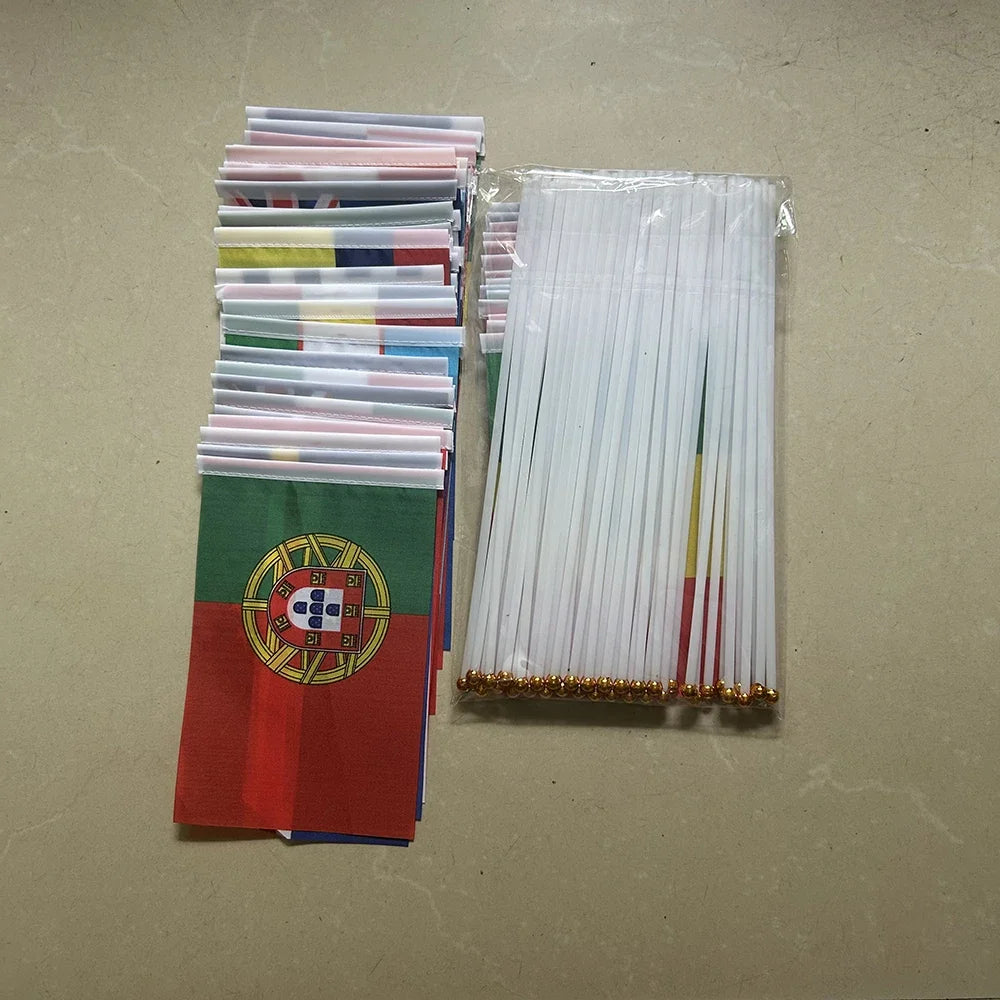 2026 Football Cup Flag 14x21cm  Small World Flag Hanging Flag Bar Store Supermarket Cup banner for decoration