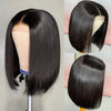 220% Dichte Bob-Perücken glatt, 100% Echthaar-Lace-Front-Perücken, 13x4 Bob brasilianisches Remy-Haar, vorgezupfte Lace-Front-Perücken, 16 Zoll