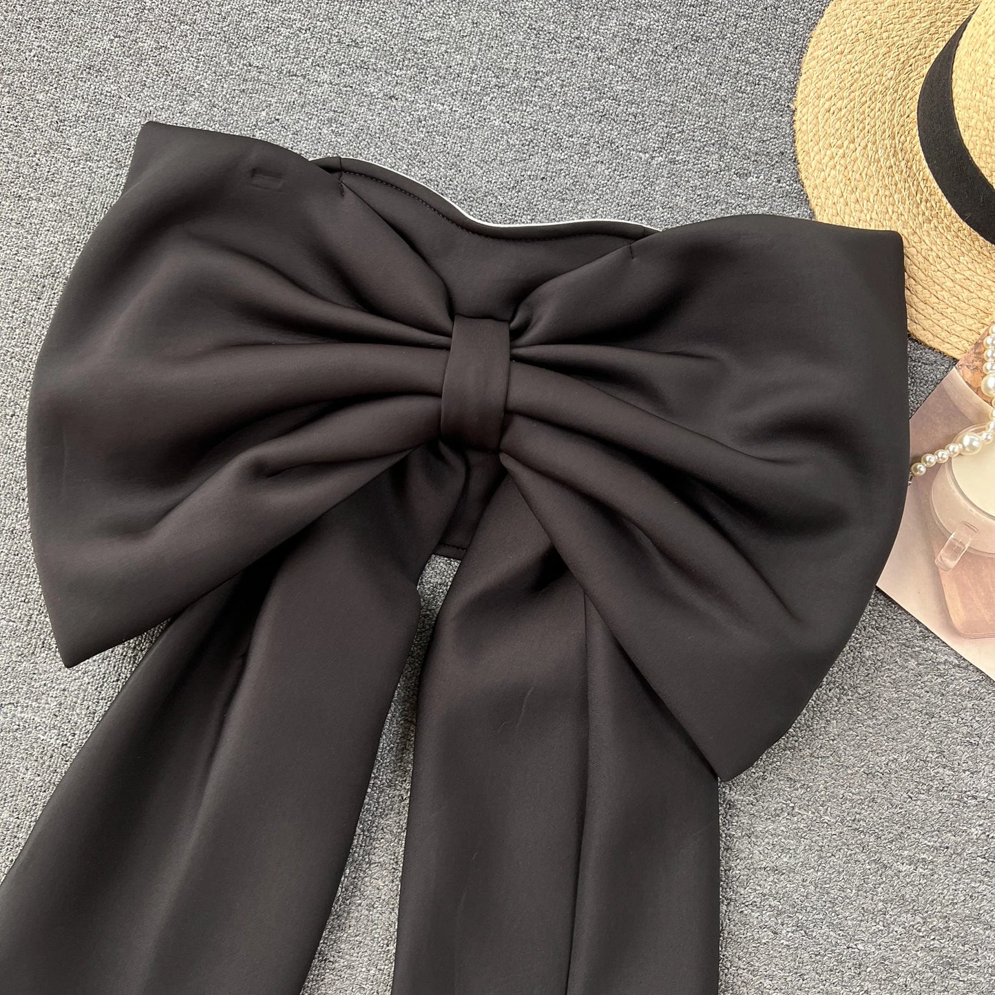 Women Hotsweet Sleeveless Sexy Zipper Chic Three-dimensional Butterfly Bow Slim Strapless Tank Top High Street Autumn Clothing