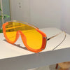 KAMMPT Fashion Leopard Damen-Sonnenbrille, stilvolle getönte Outdoor-Sportbrille, luxuriöses Metalldesign, Oversize Herren-Sonnenbrille