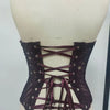SsTss American Court Corset Sheer Mesh Breathable Corset Sexy Top Hollow Irregular Lace Double Layer Shapewear Chic Camis Top