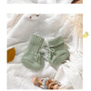 Baby Schuhe Baumwolle Gestrickte Neugeborene Mädchen Jungen Stiefel Mode Einfarbig Warme Kleinkind Kind Slip-On Bettschuhe Handgemacht 0-18M Fußbekleidung