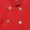 TWOTWINSTYLE Solider Blazer mit Aushöhlungen für Damen, Schalkragen, Langarm-Tunika, gespleißter Knopf, Temperament-Blazer Weiblich KJA501707
