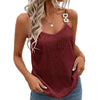 Women Glitter Loose Camisole Tops Sleeveless V Neck Vest Casual Elegant Tank Tops Female Summer Shirts