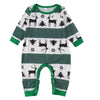 Merry Christmas Family Matching Outfits All Elk Print Mother Father Kids Pajamas Set Soft Loose Sleepwear Xmas Look Gift Pyjamas
