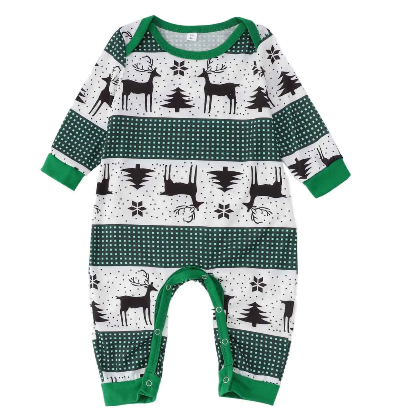 Merry Christmas Family Matching Outfits All Elk Print Mother Father Kids Pajamas Set Soft Loose Sleepwear Xmas Look Gift Pyjamas